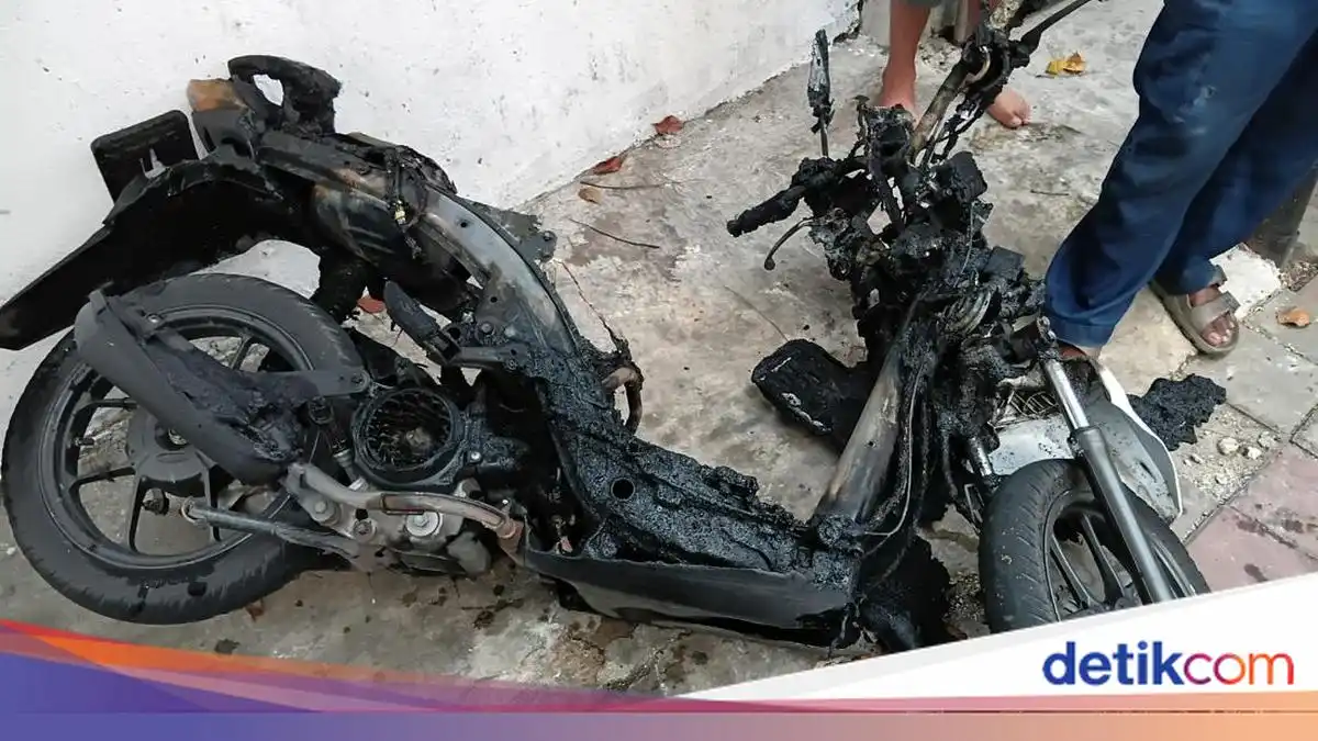 Aksi Pencurian Motor di Koja Berakhir dengan Ledakan dan Luka Bakar