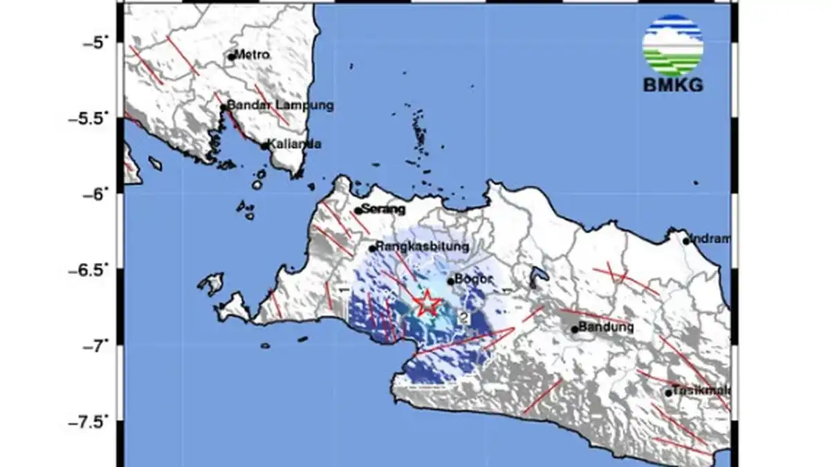 Sesar Aktif Picu Dua Gempa Dangkal di Sukabumi dan Bogor