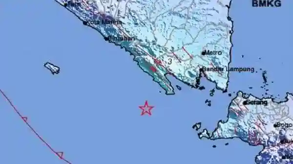 Dua Gempa Dangkal Beruntun Guncang Tanggamus dalam Selang Satu Menit