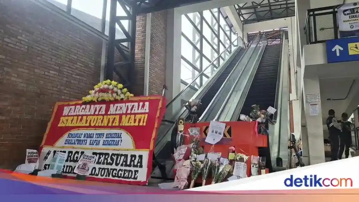 Perbaikan Eskalator Stasiun Bojonggede Dimulai, Warga Minta Perawatan Rutin