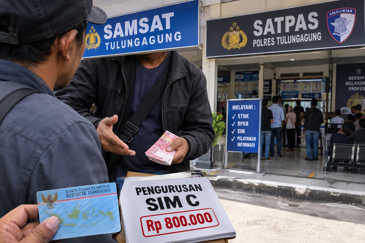 Calo Diduga Beroperasi di Sekitar Samsat dan Satpas Tulungagung, Apakah Pengawasan Sudah Berjalan Efektif?